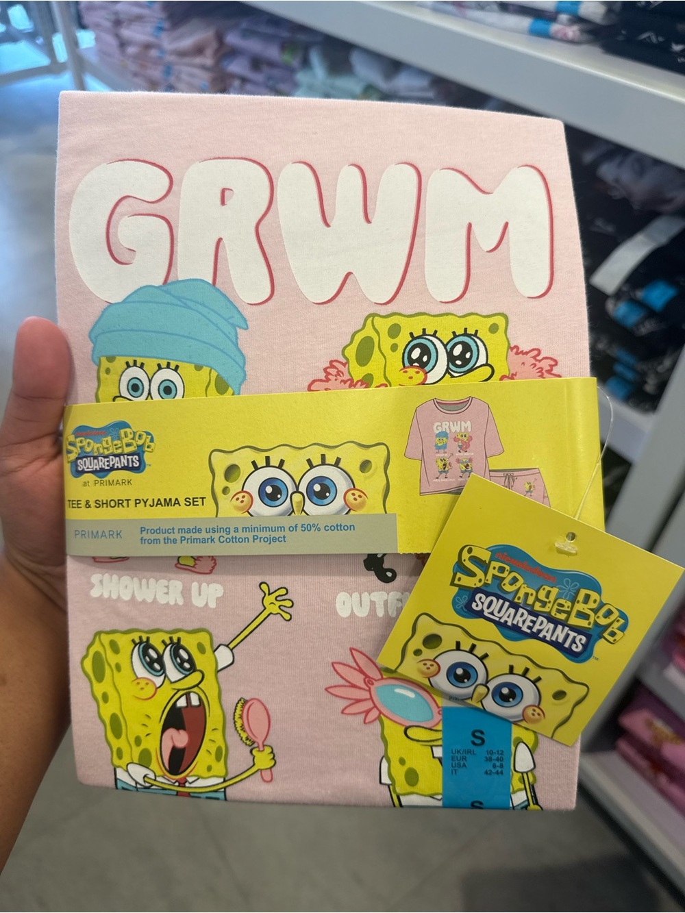SpongeBob SquarePants Pink GRWM Graphic Tee & Shorts Set
